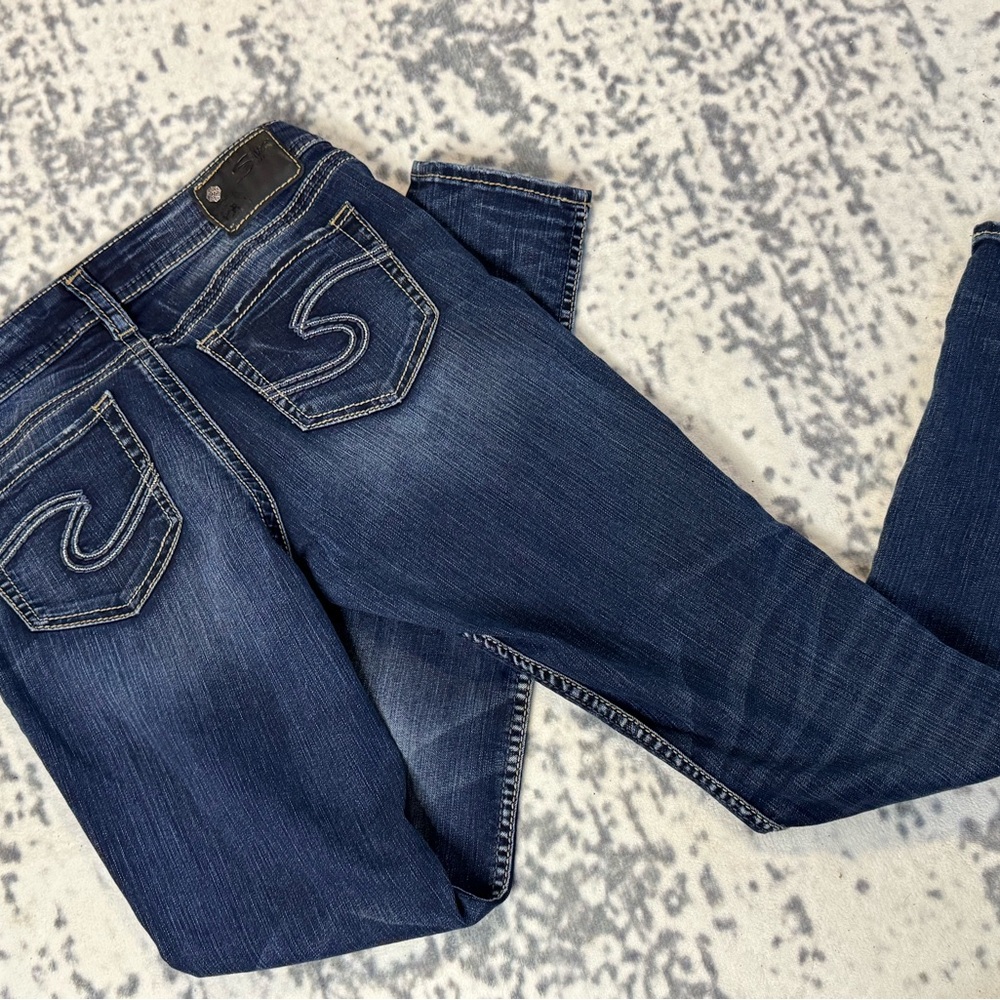 Silver  suki mid super skinny jeans